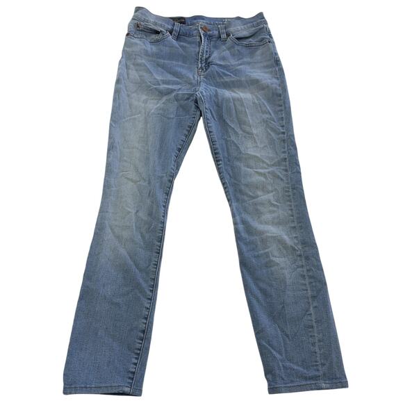 J Crew Jeans Womens 27 Blue Lookout High Rise Crop Stretch Denim Skinny Leg - Picture 2 of 10